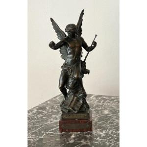  Sculpture En Bronze de  Emile Louis  Picault 1833-1915  