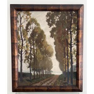 Tableau de Jean Vasseur 1905-1986  Paysage Ecole D'Amiens 