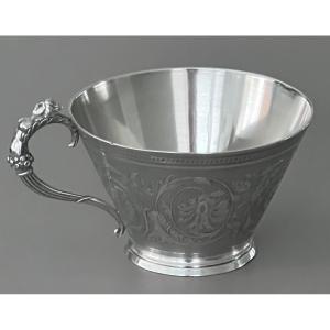 Tasse à Chocolat en Argent Massif Orfèvre Ladoucette & Gavard  1869/1886