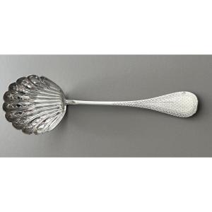 Sugar Spoon / Sugar Shaker, Louis XVI Style, Solid Silver, Minerve