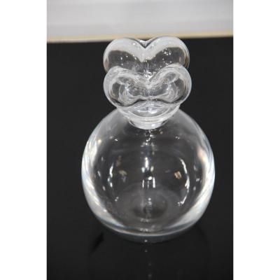 Lalique Crystal Carafe Clover Model