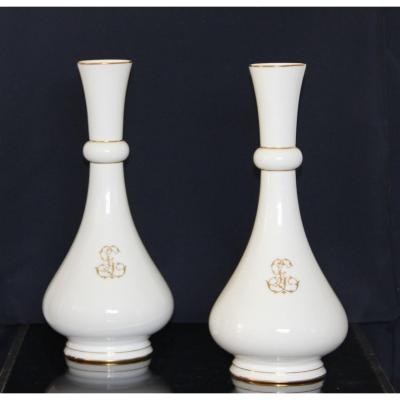 Pair Of Sèvres Porcelain Vases 1887