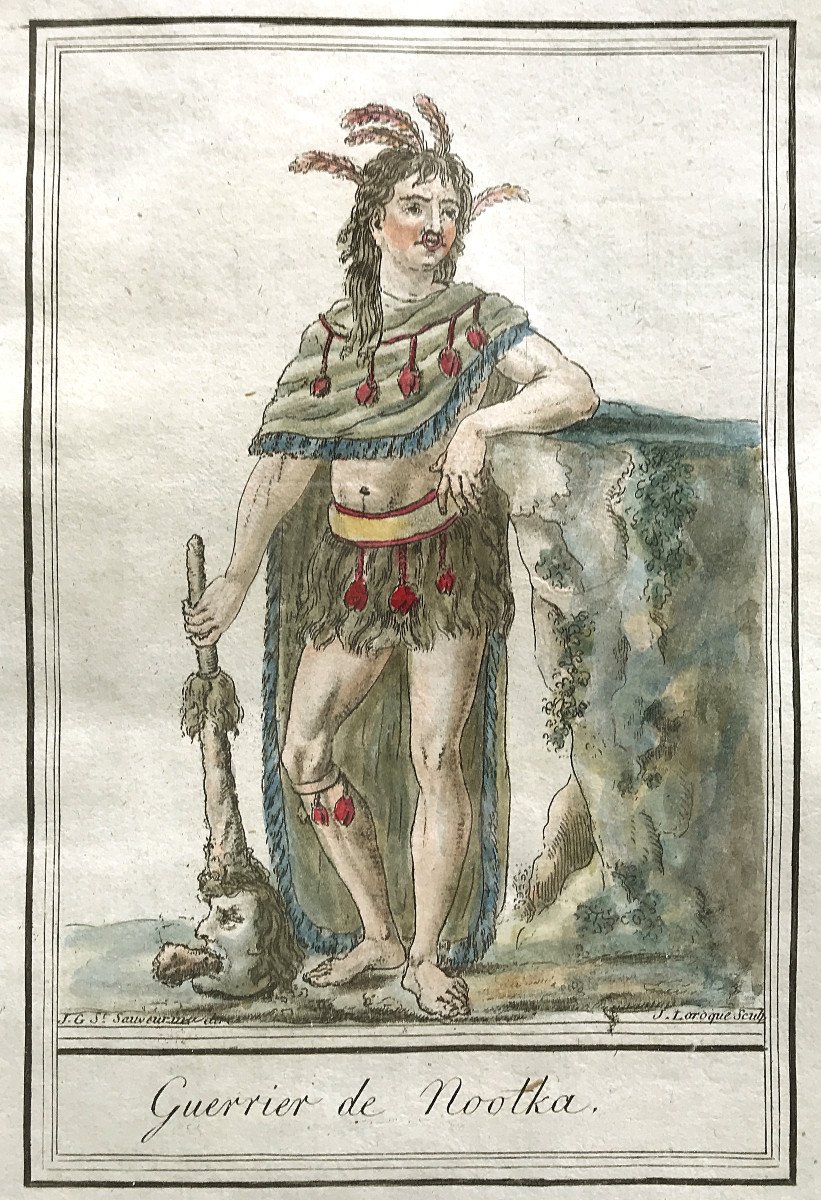 Costumes Des Indiens Nuu-chah-nulth, île De Nootka (canada)-photo-2
