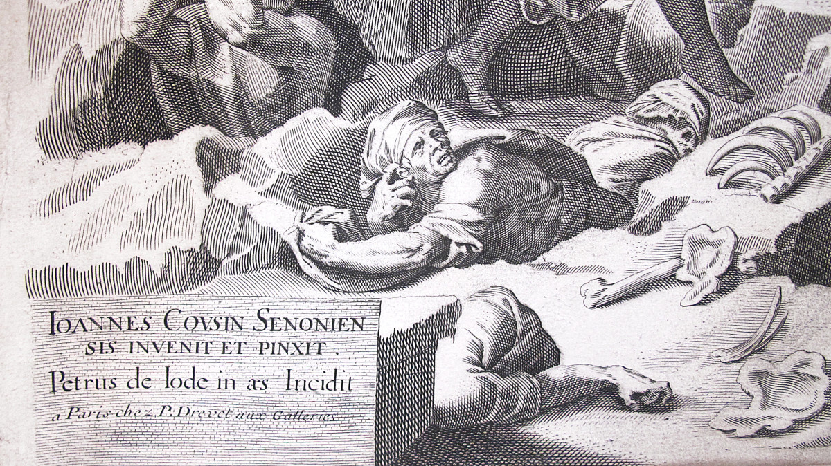 Le Jugement Dernier, Gravure de Peeter de Jode (1570-1634), d’après Jean Cousin le Fils -photo-2