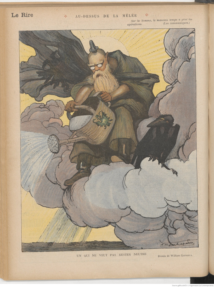 William Laparra (1873-1920), dessin original de 1916 pour l'hebdomadaire Le Rire -photo-2