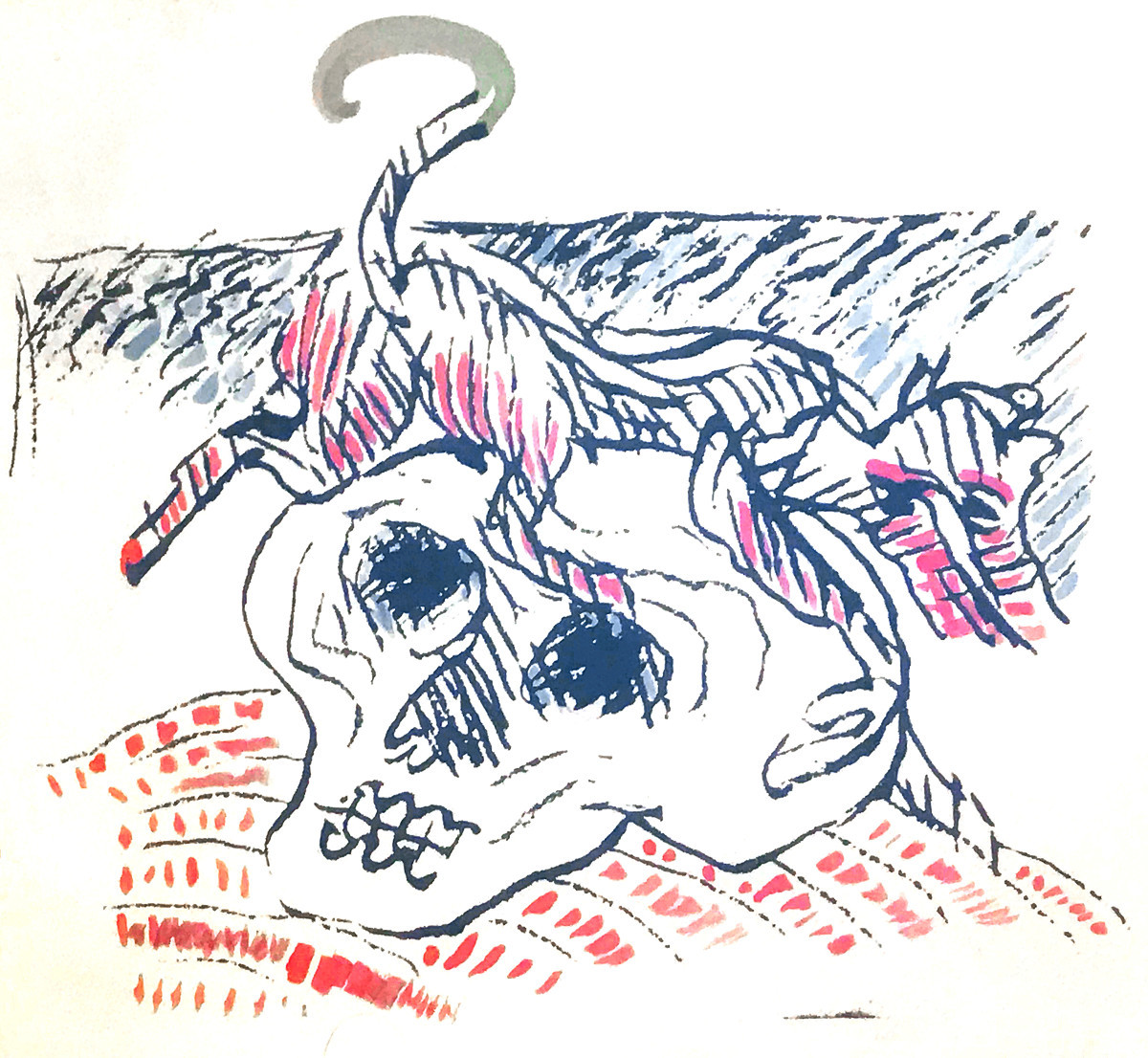 Pierre Alechinsky (1927-), Vanity, Unnumbered Lithograph, Rare Unique Essay, 1967-photo-2