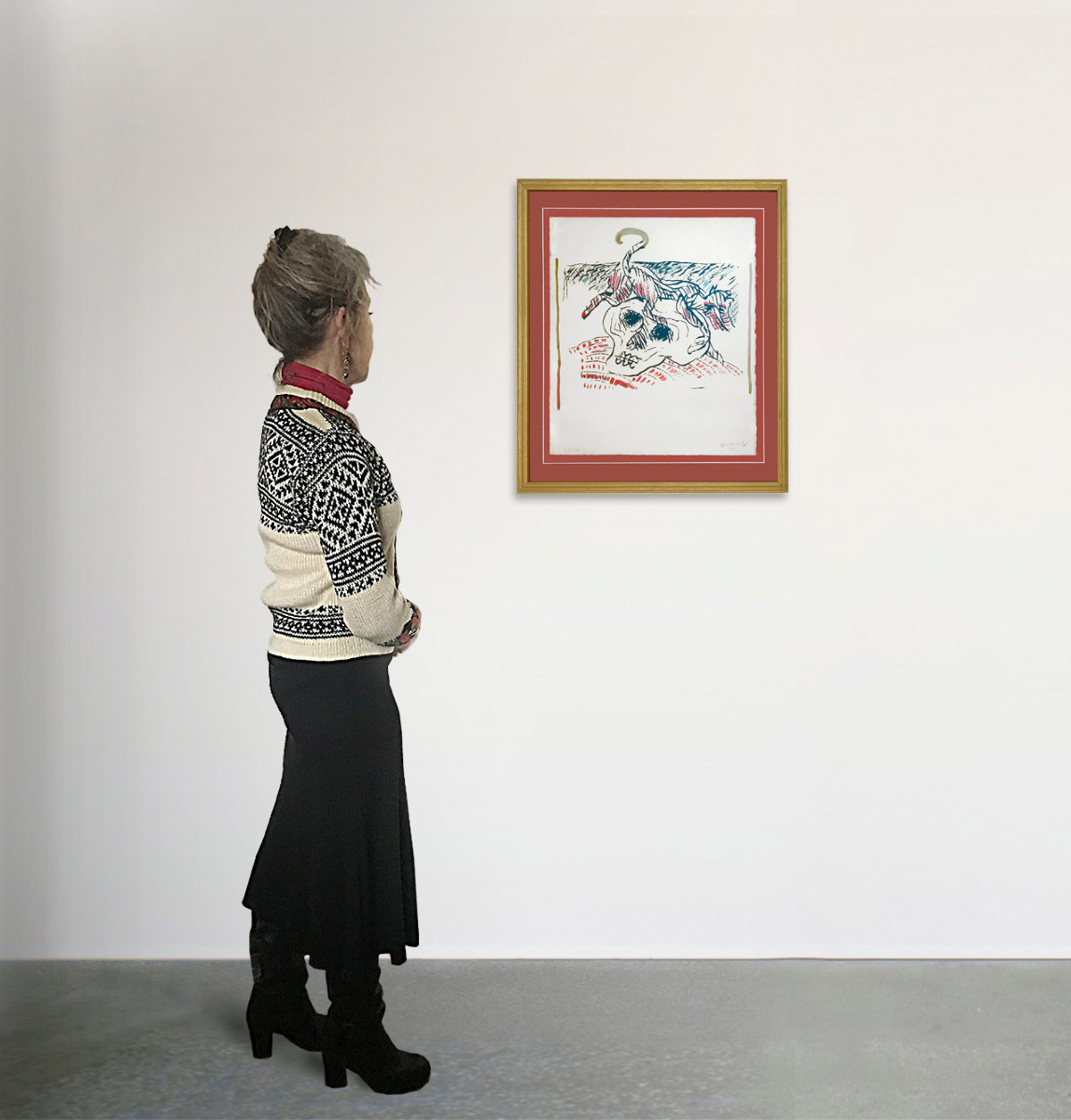 Pierre Alechinsky (1927-), Vanity, Unnumbered Lithograph, Rare Unique Essay, 1967-photo-1