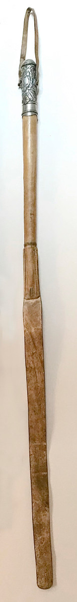 Riding Crop, Leather And Silver Handle, Ottoman Empire, 19th Century-photo-2