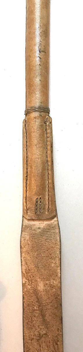 Riding Crop, Leather And Silver Handle, Ottoman Empire, 19th Century-photo-3