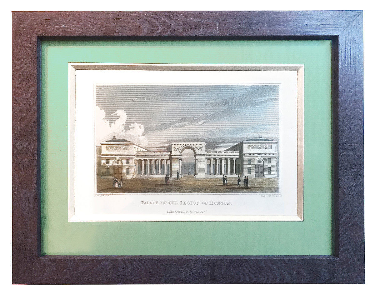 Gravures colorées de Vues architecturales de Paris, Choisy, école anglaise, début XIXe siècle-photo-5
