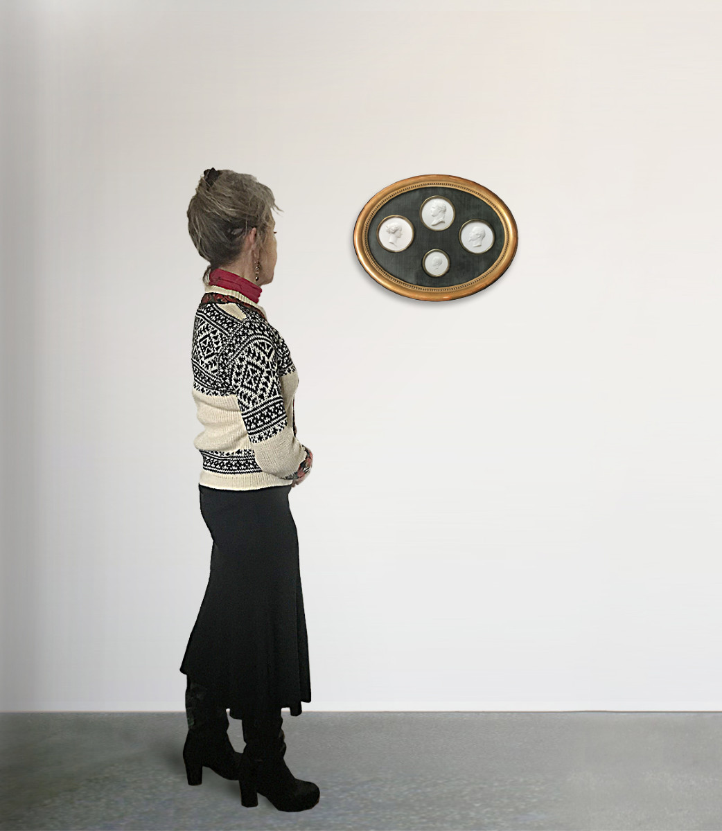 The Imperial Family In Medallions, Sèvres Biscuits, Jules-constant Peyre, 1867-photo-2