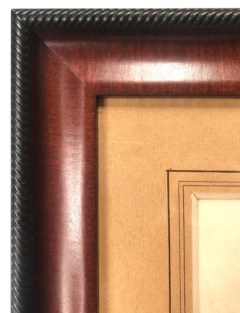 Six études de personnages dessinées à la sanguine, France, XVIIIe siècle-photo-4