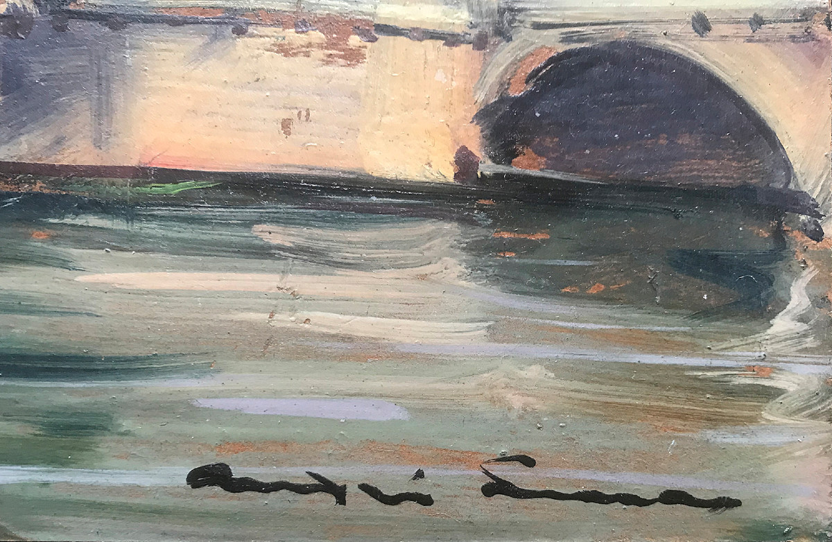 André Lucas (1906-2007), The Seine In Paris, Passerelle Des Arts And The Pont Neuf-photo-4