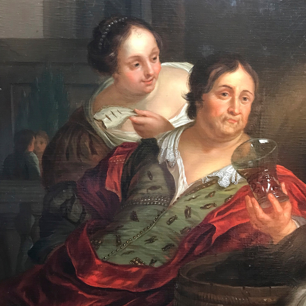 Scène galante,  Ecole Hollandaise, XVIIe s., Willem van Mieris (1662-1747), atelier-photo-3