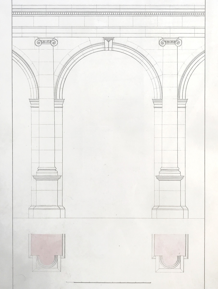 Dessins pour un concours d'architecture par Nouël, 1880-1881-photo-3