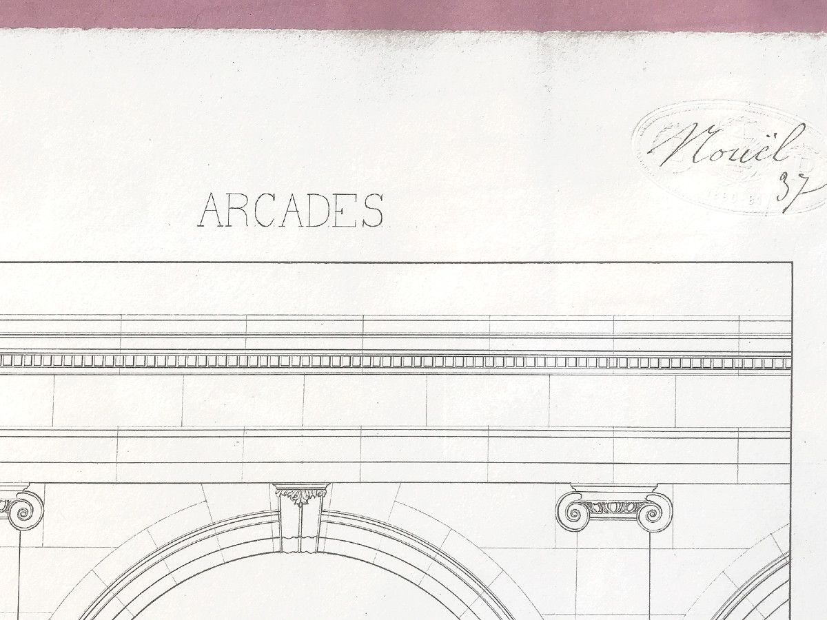 Dessins pour un concours d'architecture par Nouël, 1880-1881-photo-2