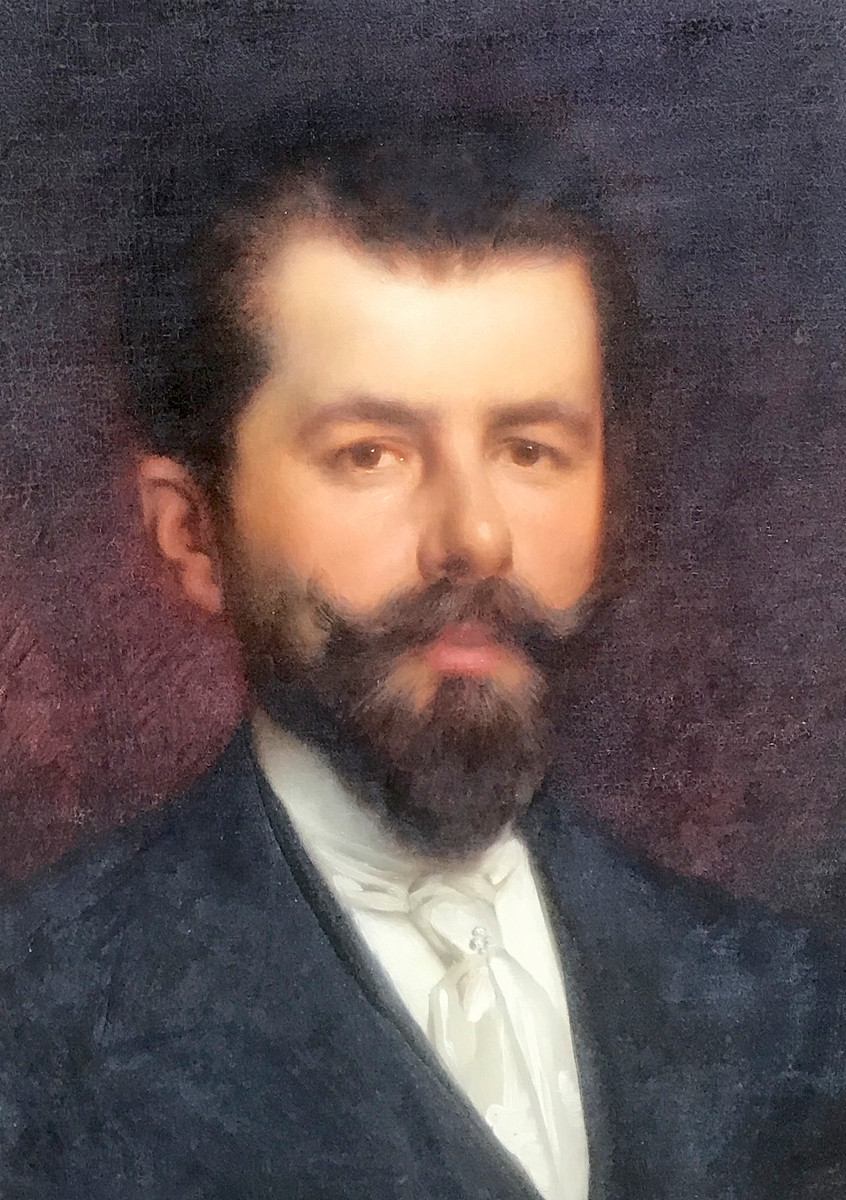Portrait Of A Man, Signed And Dated 1900 By Philippe Lattard, Active In The Late 19th Century-photo-2