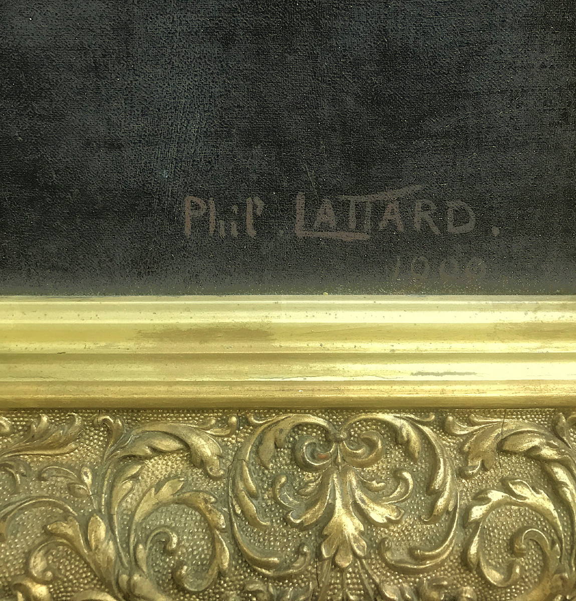 Portrait Of A Man, Signed And Dated 1900 By Philippe Lattard, Active In The Late 19th Century-photo-3