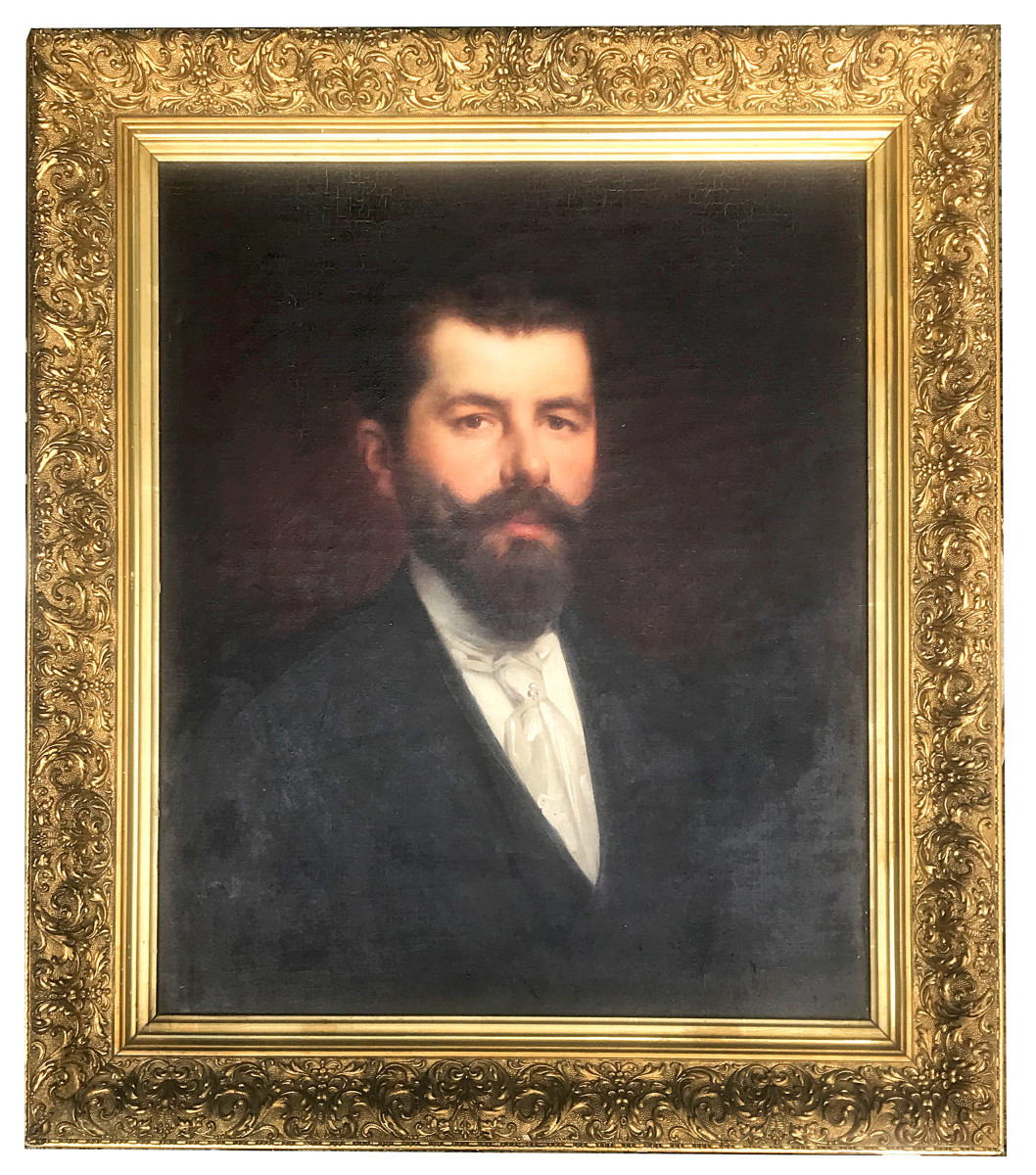 Portrait Of A Man, Signed And Dated 1900 By Philippe Lattard, Active In The Late 19th Century