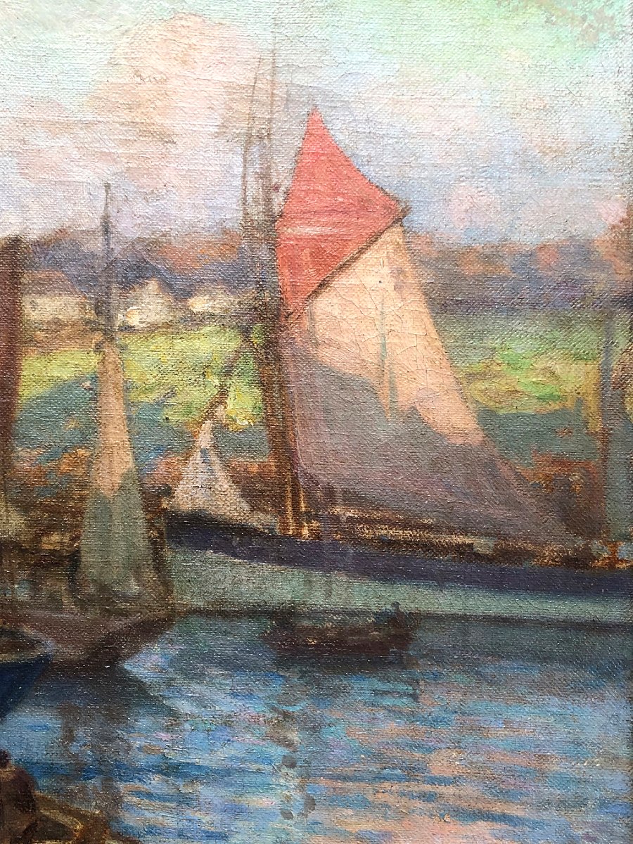 Emil-benediktoff Hirschfeld (1867–1922), The Port Of Concarneau-photo-3