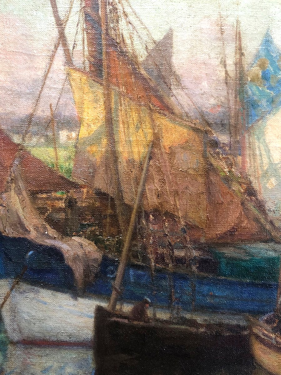 Emil-benediktoff Hirschfeld (1867–1922), The Port Of Concarneau-photo-4