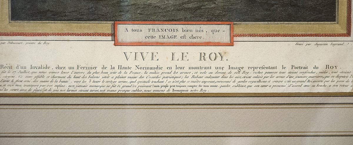 “vive Le Roy”, Engraving, 1789, By A.-cl.-s. Legrand (1765-1815), After Ph.-l. Debucourt-photo-2