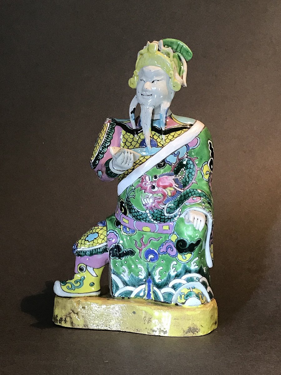 Guardian, China, 18th Century, Polychrome Porcelain-photo-2