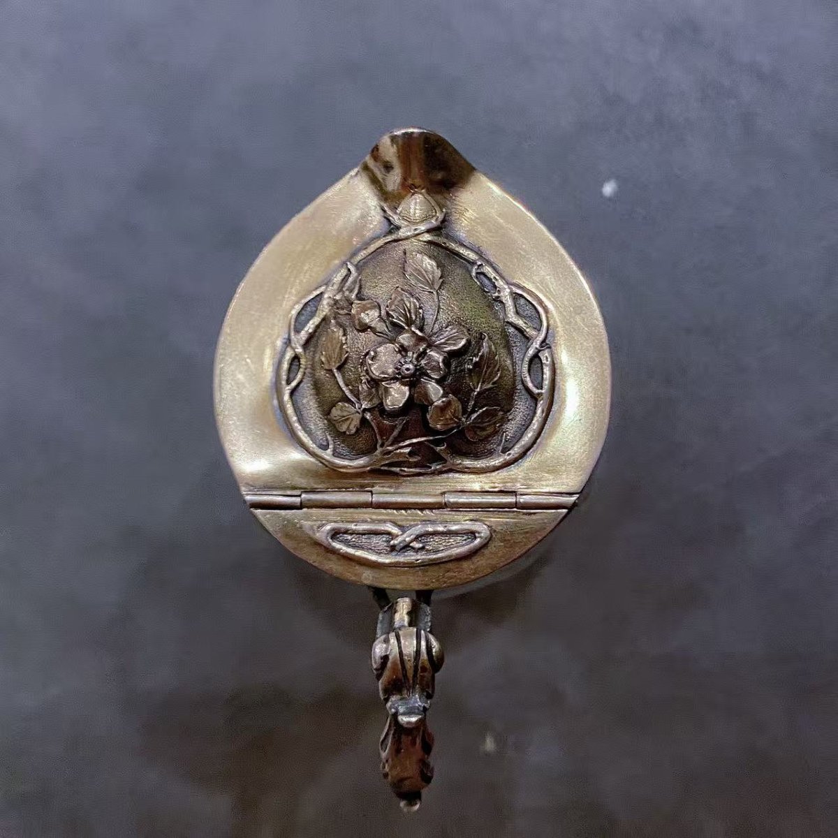 Rare French Art Nouveau Sterling Silver And Crystal Milk Jug (circa 1900)-photo-8