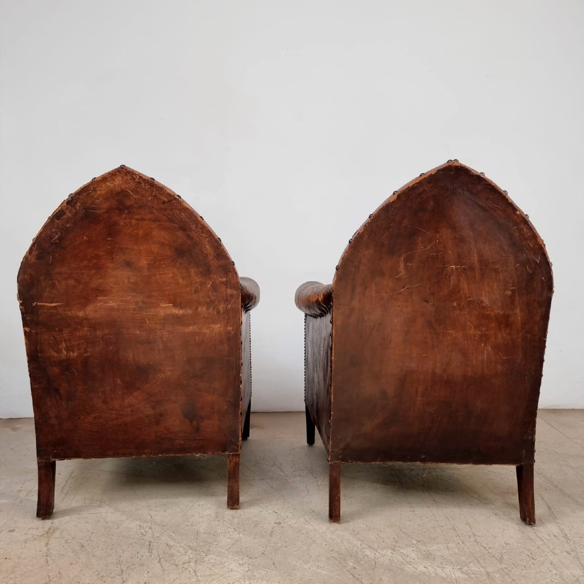 Paire de club cuir 1925-photo-2