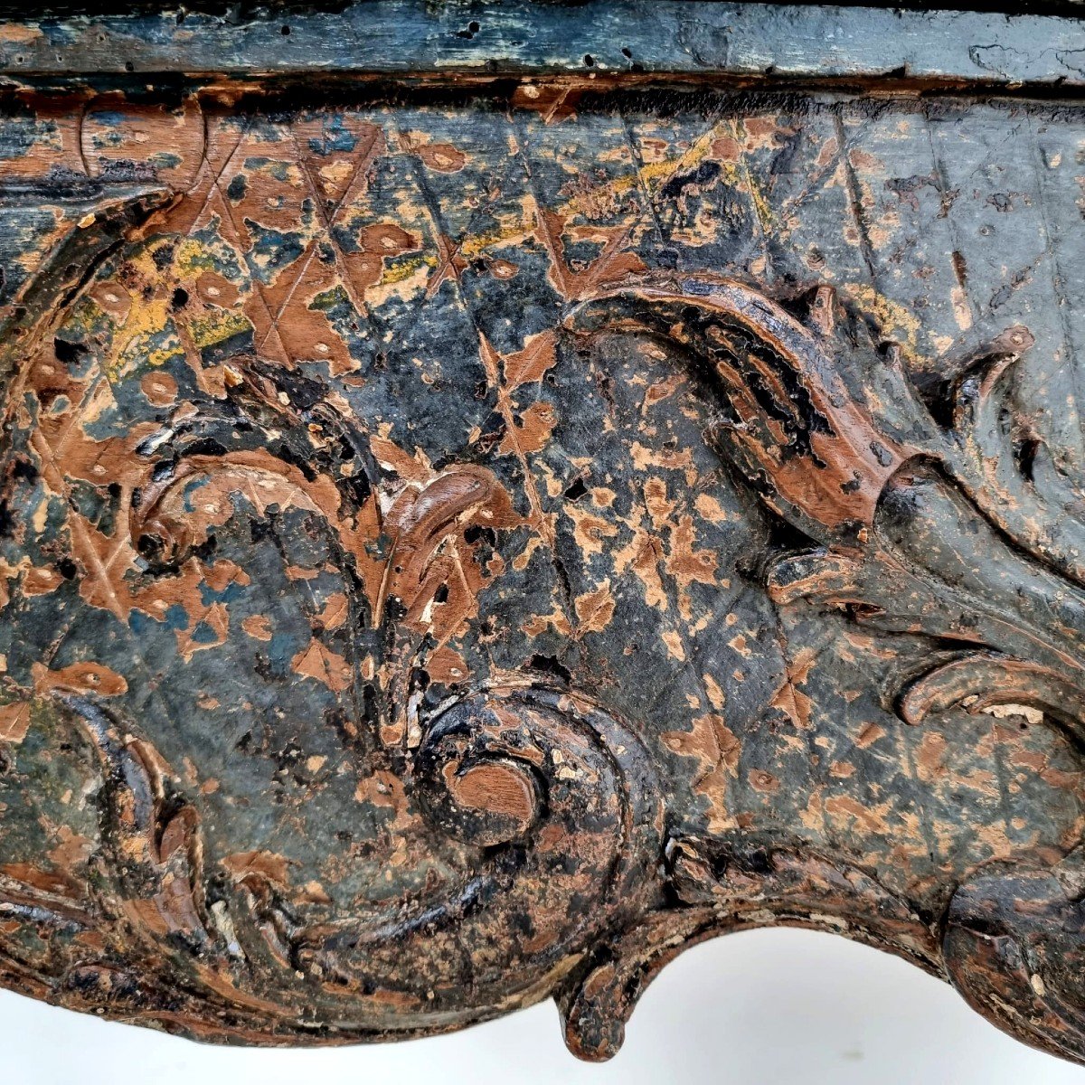 Cheminée en bois sculptée 18éme-photo-6