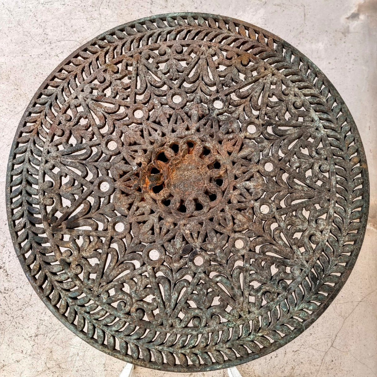 Guéridon fonte début 19éme-photo-3