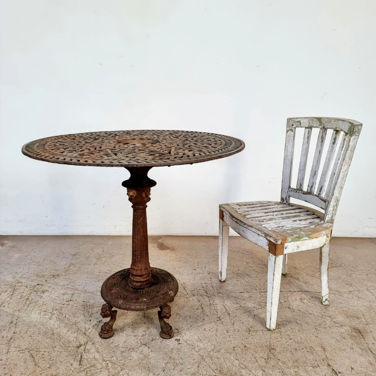 Guéridon fonte début 19éme-photo-1