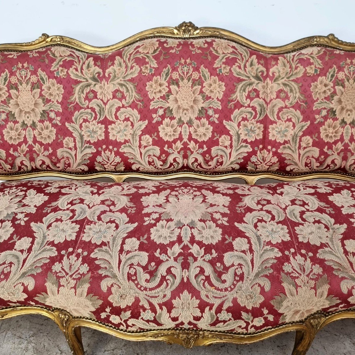 Canapé Louis XV doré-photo-6