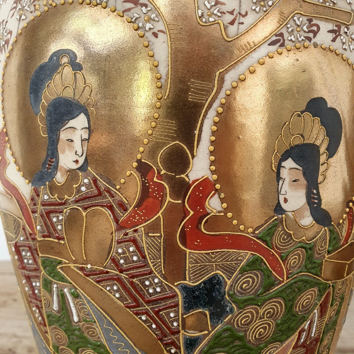 Pair Of Japanese Ceramic Vases-photo-2