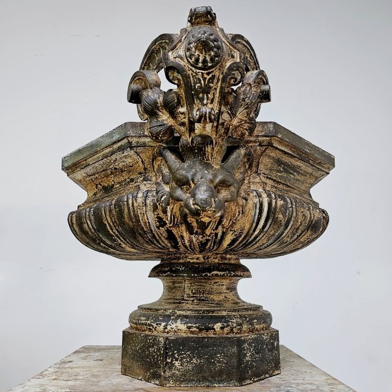 Grandes paire de vasques en fonte 19éme-photo-4