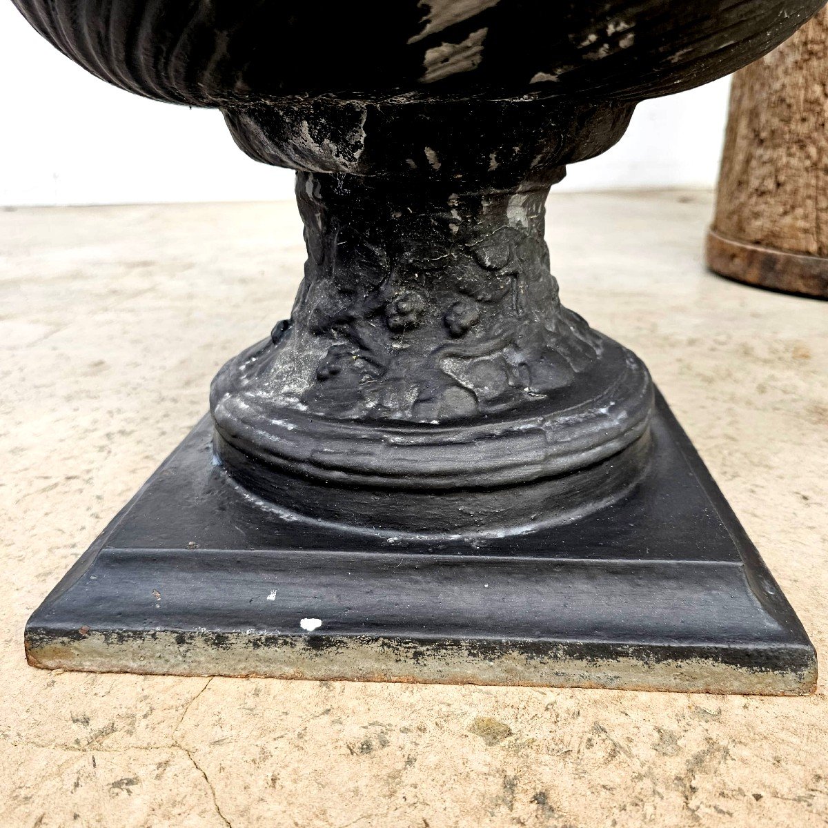 Paire de vasques en fonte 19éme-photo-3