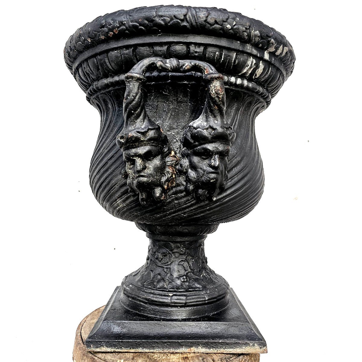 Paire de vasques en fonte 19éme-photo-4