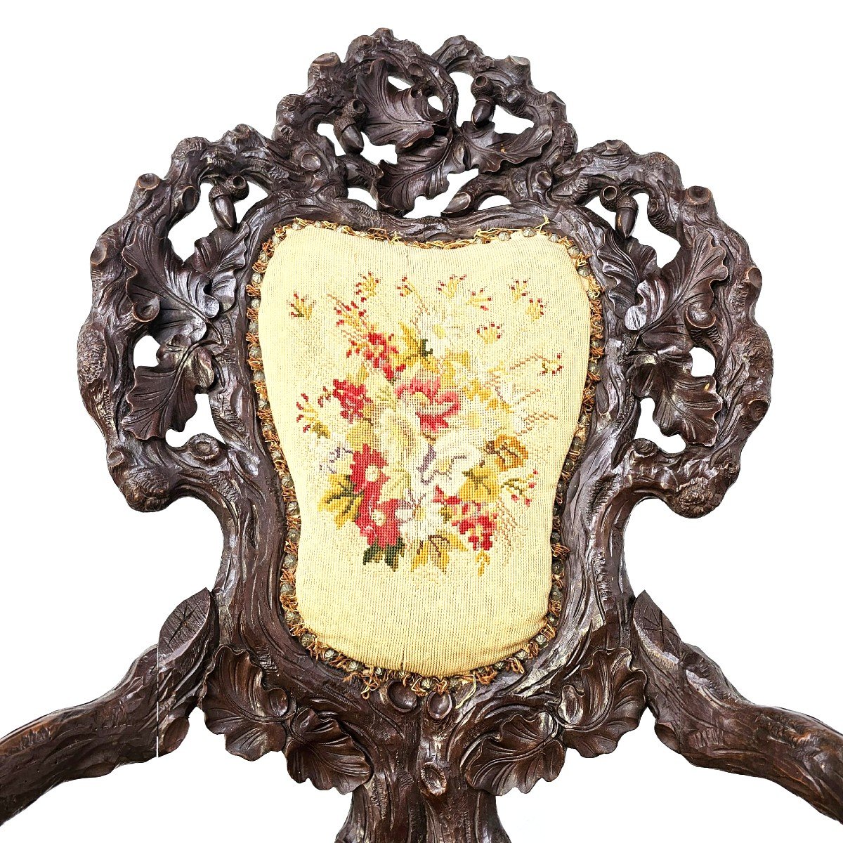 Fauteuil forêt noire 19éme-photo-3