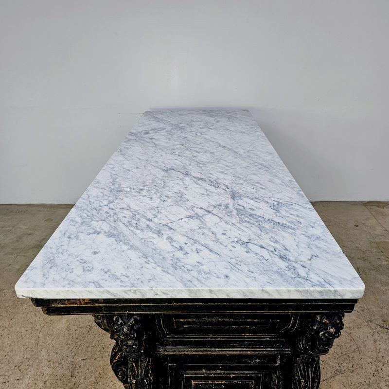 19th Century Office Furniture With Marble Top-photo-2