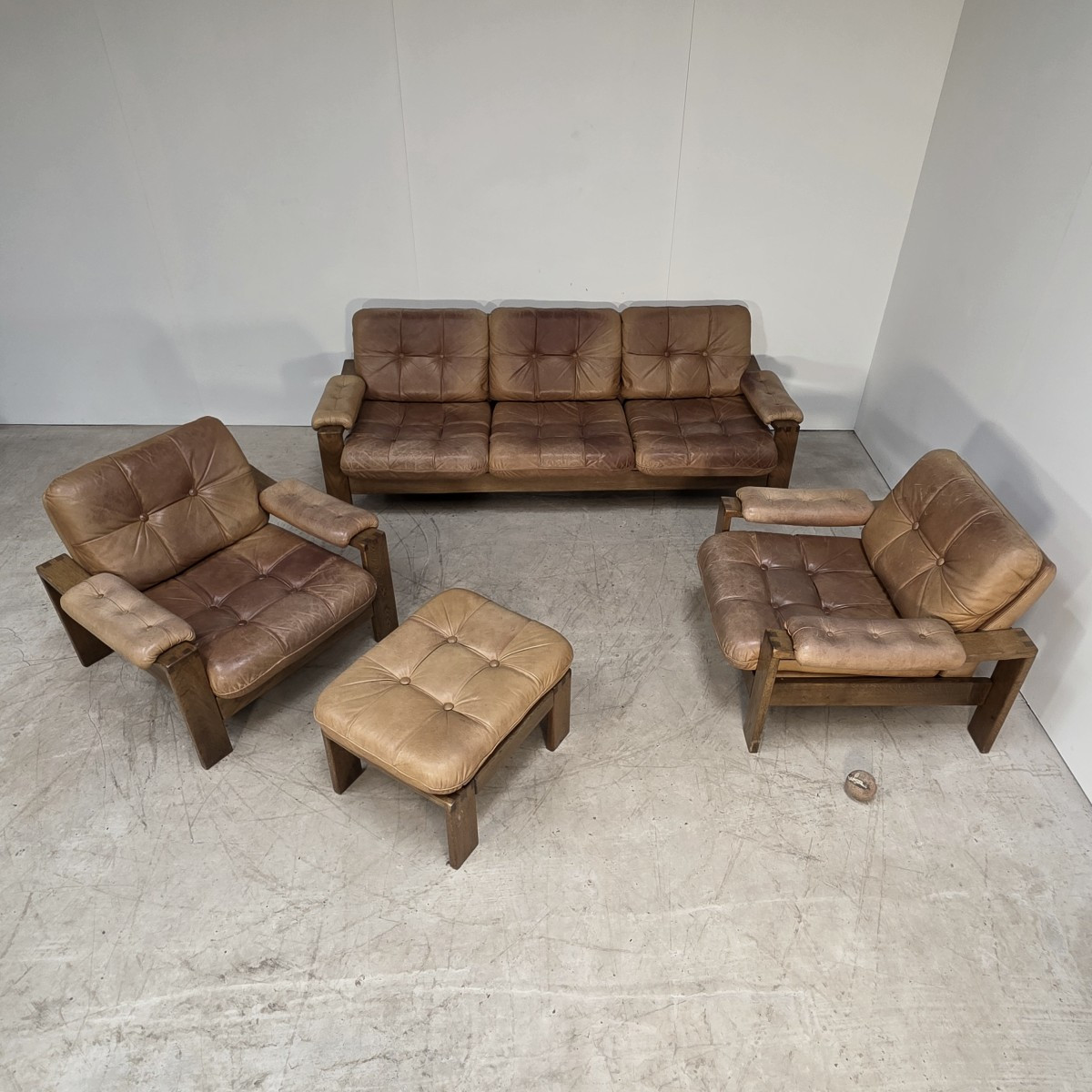 Salon cuir 4 pièces-photo-6