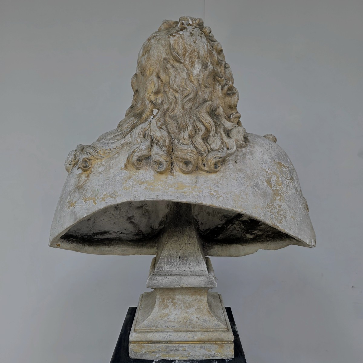 Grand buste en plâtre 19éme du Marquis de Louvois-photo-3