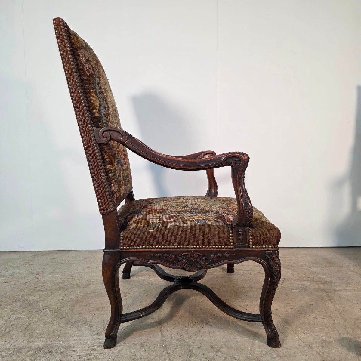 Paire de fauteuils Régence à haut dossier-photo-2