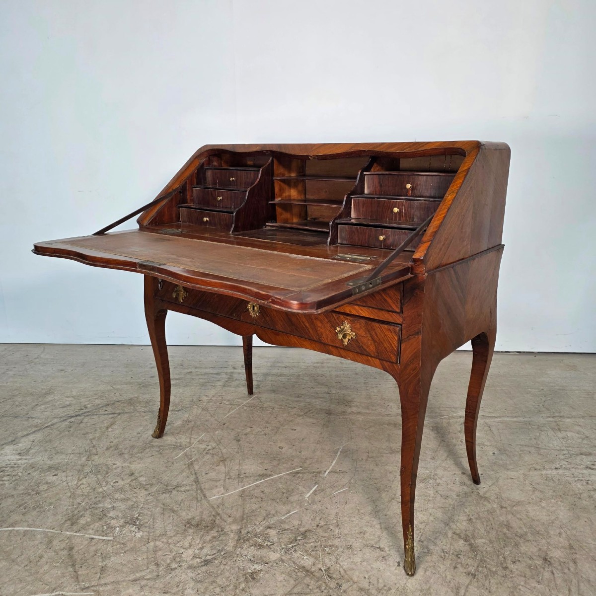 Bureau de pente en palissandre 18éme siécle-photo-2