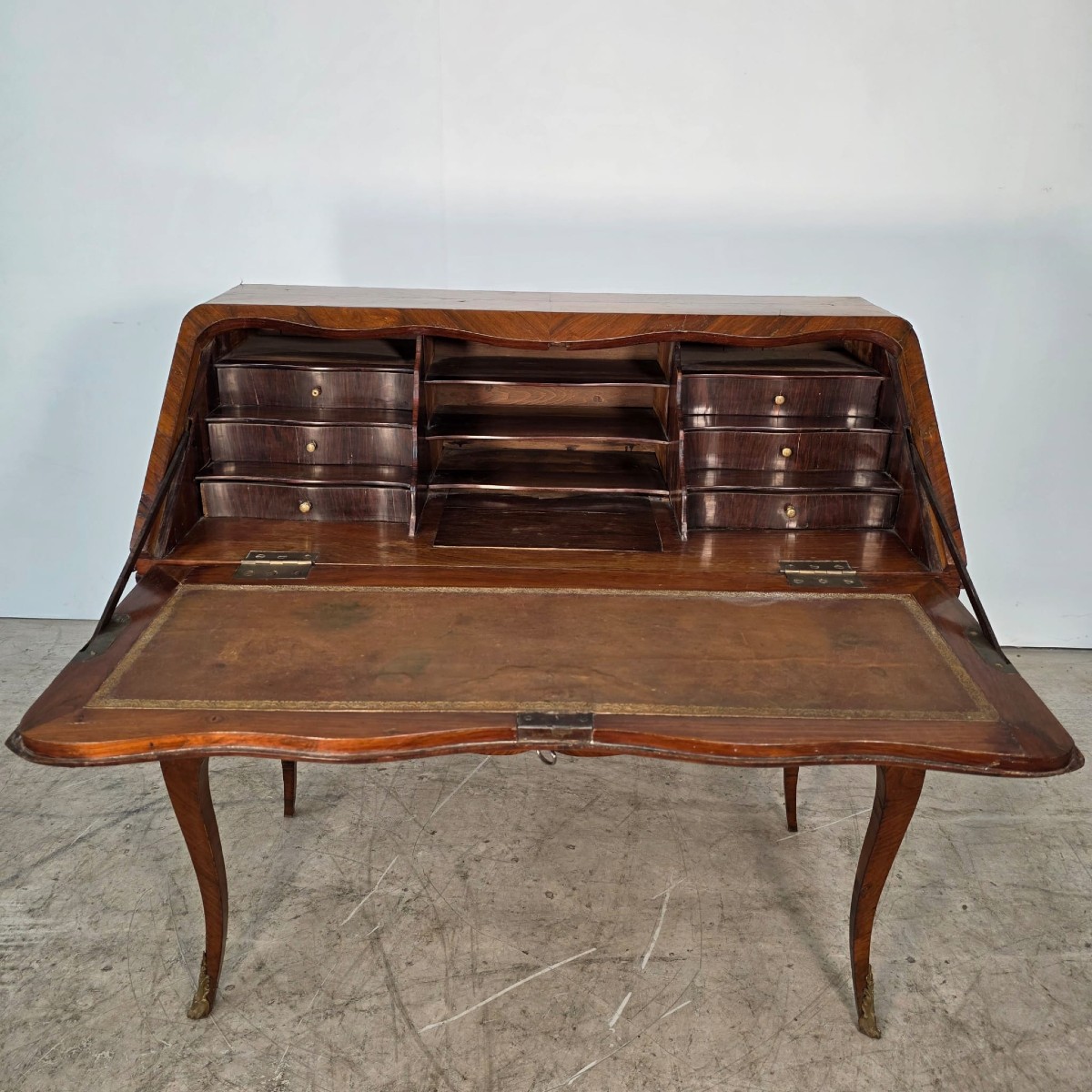 Bureau de pente en palissandre 18éme siécle-photo-2