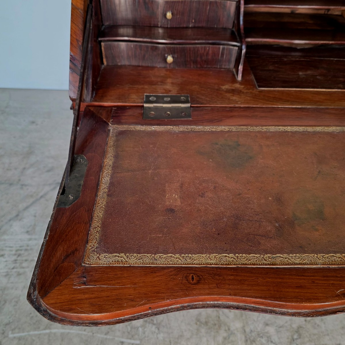 Bureau de pente en palissandre 18éme siécle-photo-6