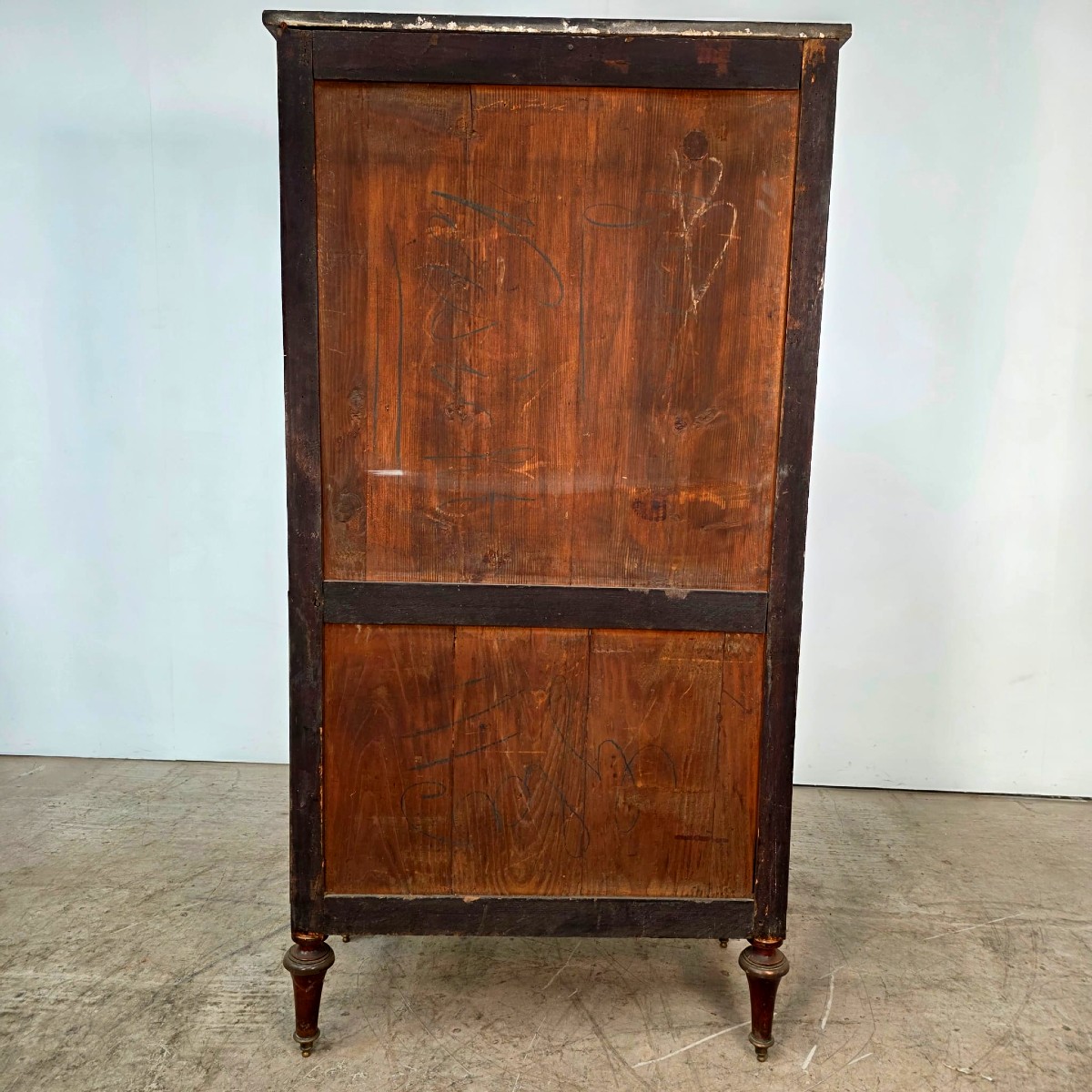 Vitrine en acajou d époque Louis 16-photo-5