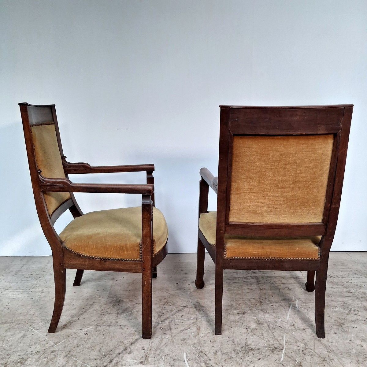Pair Of Empire Period Armchairs-photo-4