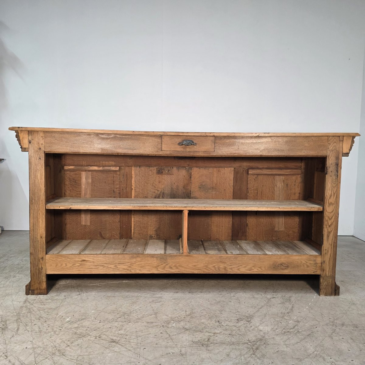 Bar d'estaminet en chêne vers 1900-photo-2