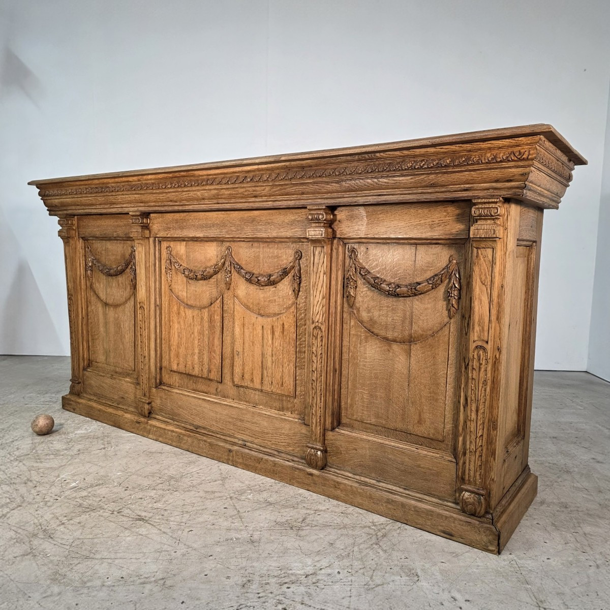 Bar d'estaminet en chêne vers 1900-photo-8