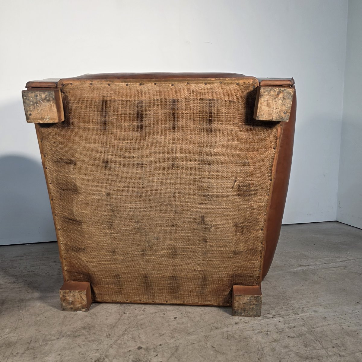 Pair Of Leather Club Chairs-photo-7